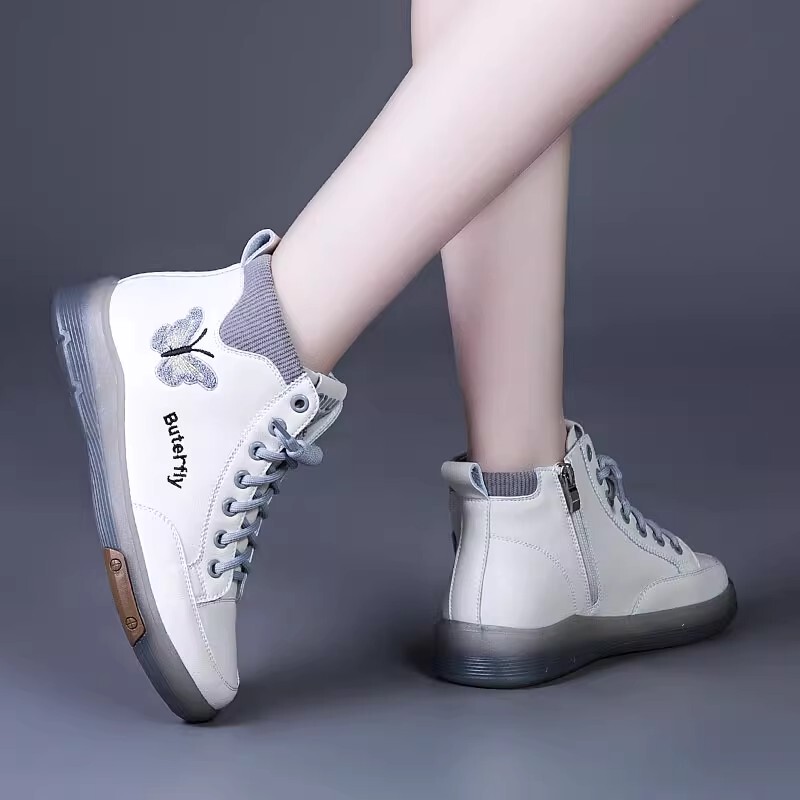 Martin Boots for Women, Genuine Leather, Soft-Soled Short Boots, Autumn and Winter 2026 New Style Leather Shoes, Mom's Fleece-Lined Casual High-Top Women's Shoes Martin Boots for Women, Genuine Leather, Soft-Soled Short Boots, Autumn and Winter 2026 New Style Leather Shoes, Mom's Fleece-Lined Casual High-Top Women's Shoes