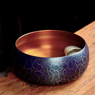 Pure copper tea wash large household dry tea cup wash tea art pen wash waste water pyejianshui creative kung fu tea accessories