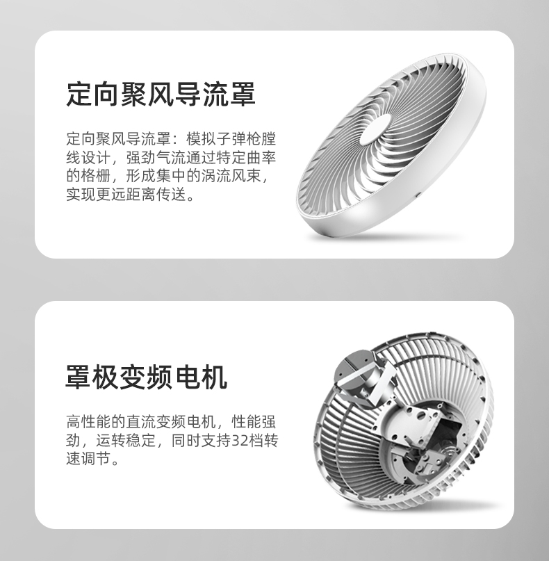 xiaren 台式静音空气循环扇 久吹不头疼 图6