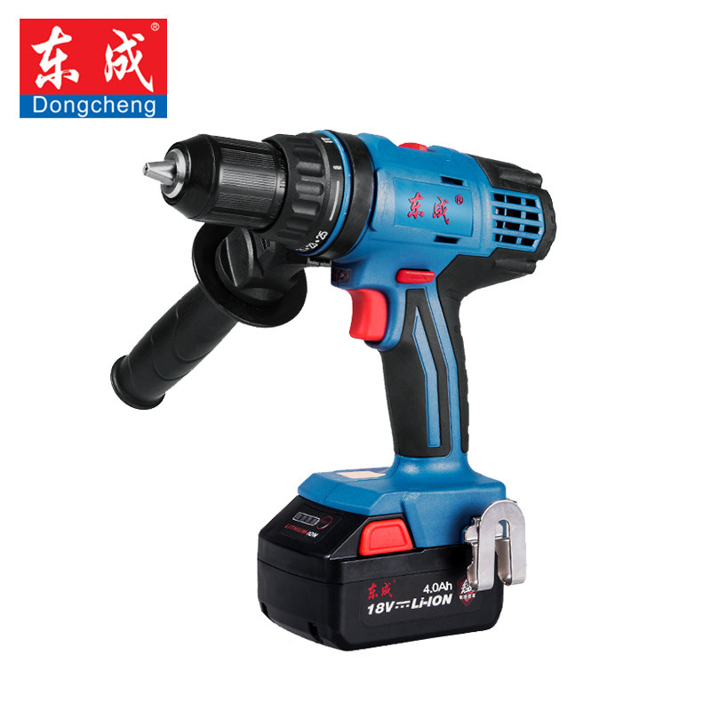 Dongcheng electric tools 18V double-speed rechargeable screwdriver impact drill DCJZ13E hand electric drill impact drill