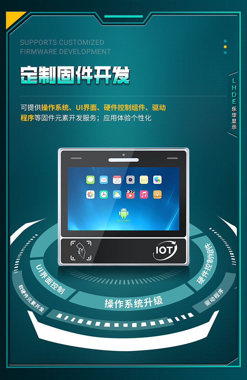 Монитор 11.6寸工位机抗电磁干扰 mes系统工厂车间sop刷卡工控电脑一体机 LHDE