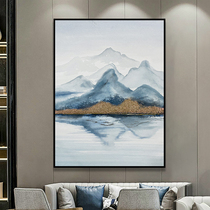 New Chinese style landscape decoration painting living room landscape oil painting study porch soft decoration model room custom painting large size