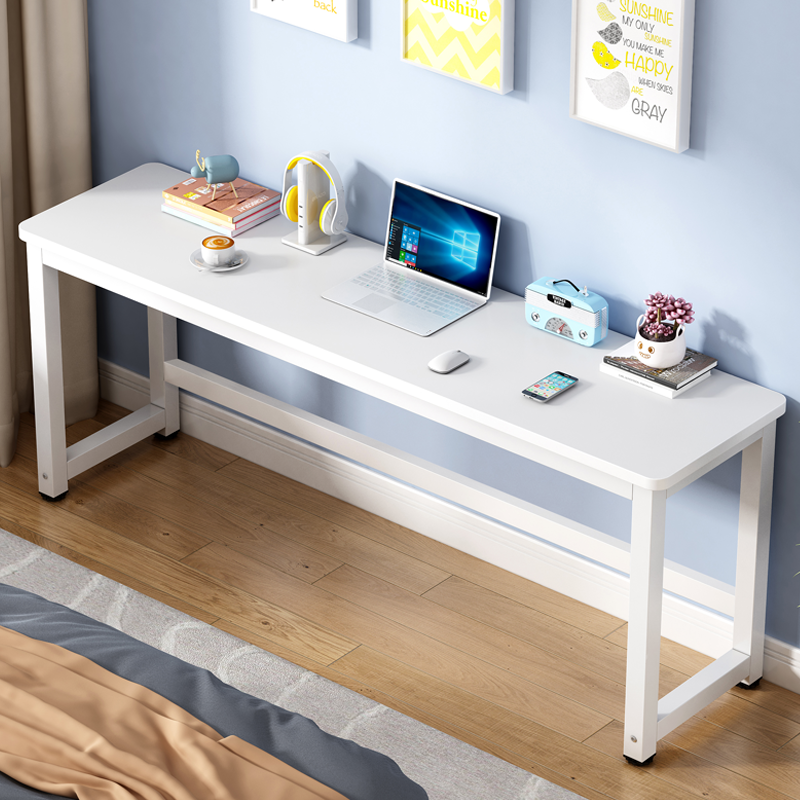 desk desk long table desk bench desk home long table learning table white simple computer desk strip table-Taobao