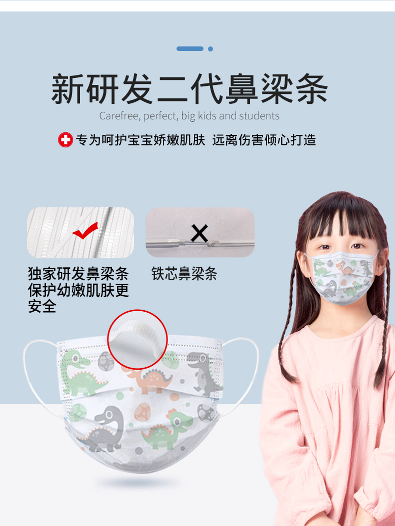 Hakuna Matata 儿童一次性熔喷口罩 20片 图2