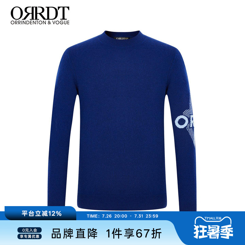 Orrdt Autumn/Winter New Men's Round Neck Casual Wool Sweater Warm Wool Sweater Men's Top Orrdt Autumn/Winter New Men's Round Neck Casual Wool Sweater Warm Wool Sweater Men's Top