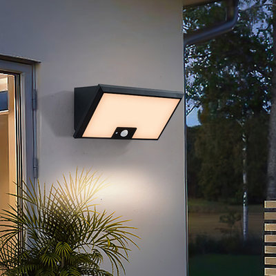 Outdoor waterproof solar wall lamp modern minimalist balcony corridor aisle gate courtyard exterior wall sensor lamps