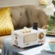 Shuti-Radio Gold White Multifunction Paper Box