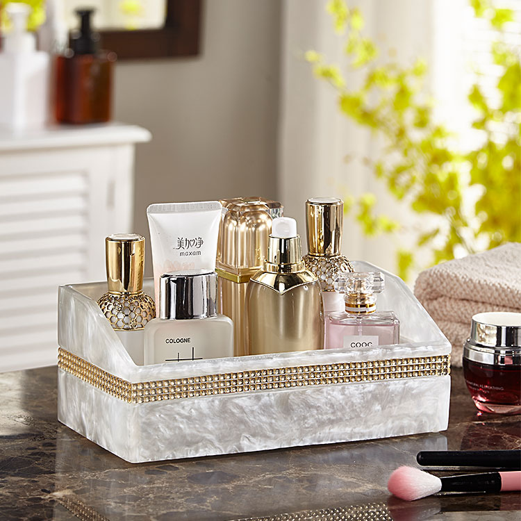 Gargle minimalist cosmetic dust-proof containing box Jewelry Finishing Skincare Table Makeup Desk Face Mask Lipstick Shelf