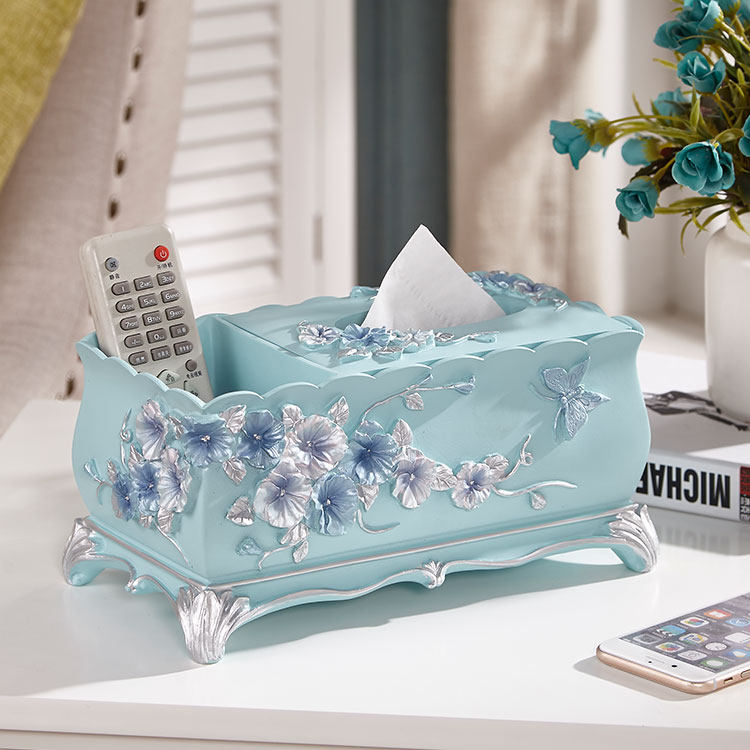 Toiletry Eurostyle Resin Paper Towel Box Living Room Toilet Paper Box Creative Removable Toilet Paper Box Remote Control Containing Box Home Paper Towel Cylinder