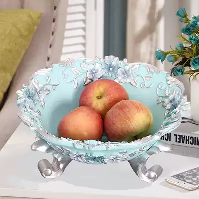 Living room household fashion fruit plate creative pastoral style fruit plate large snack storage plate net black tea fruit basin