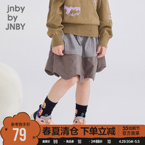 Jiangnan Bclothes Children Clothing Autumn Clothing Discount Retro Feel Sweet And Cute Splicing Foreign Air Girl Baby Half Body Dress Short Skirt