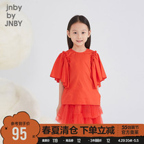 Jiangnan Bclothes Tong Clothing Clear Cabin Summer Clothing Discount Cotton foreign air cool and breathable girl child short sleeve shirt
