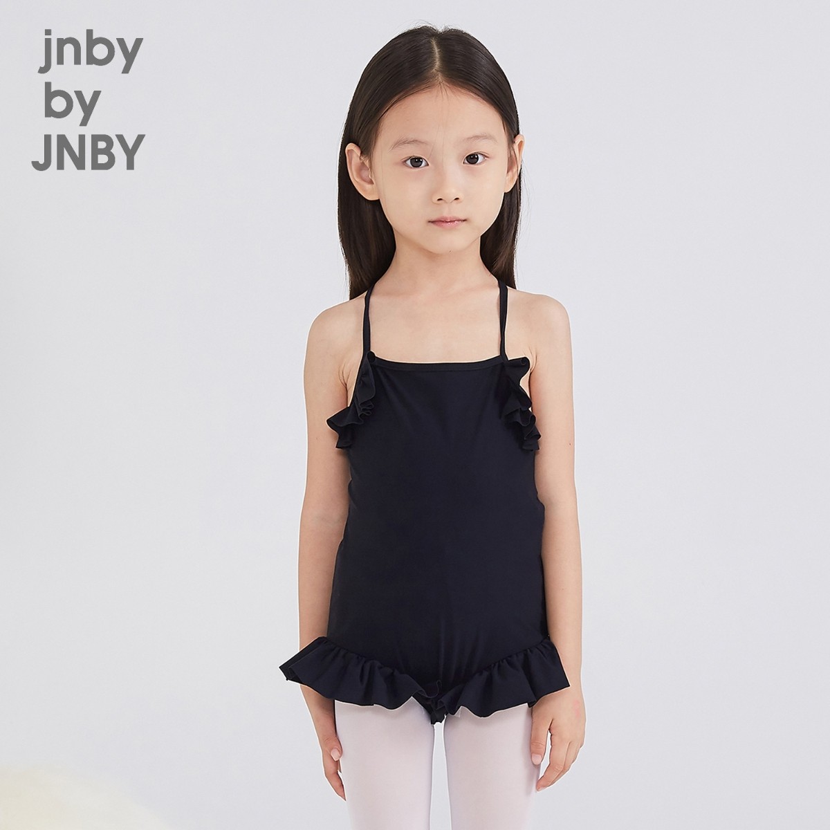 Swimsuit] Gangnam Bclothes children's clothing Summer Clothing Folding Girl Playful Lotus Leaf Side Decorated With Cute Children Swimsuit