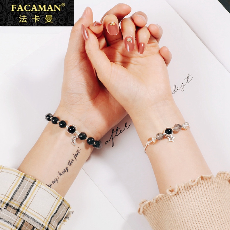 Fakaman Black Shine Stones gravitas lovers hand in a pair of small crowddesign senses female male gift remembrance of a tidal wave