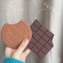 Creative Chocolate Poo sign Benko Biscuits Aroma Gourmet Food Taste Fun Notepad Pocket Ben Cute Gift