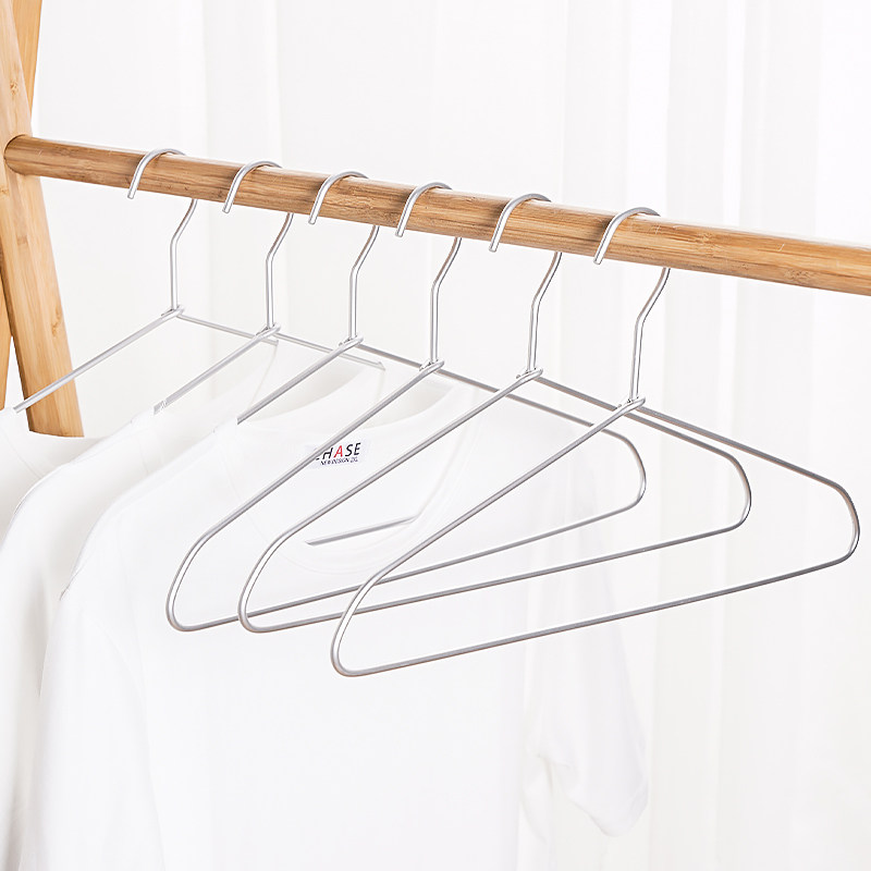 Aluminum alloy clothes hanger home clothes hanger anti-slip, no-marks clothes hanger clothes hanger clothes hangers metal hanger stainless steel