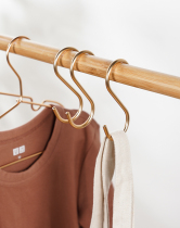 Aluminum alloy hanger hook s-hook extended hook Pants hook hook Clothing store S hook gold hook to hang clothes