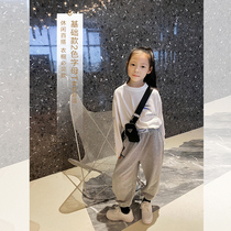 No. 7 childrens warehouse long-sleeved T-shirt for big children 2020 early autumn new childrens Korean version of solid color bottoming shirt foreign style top