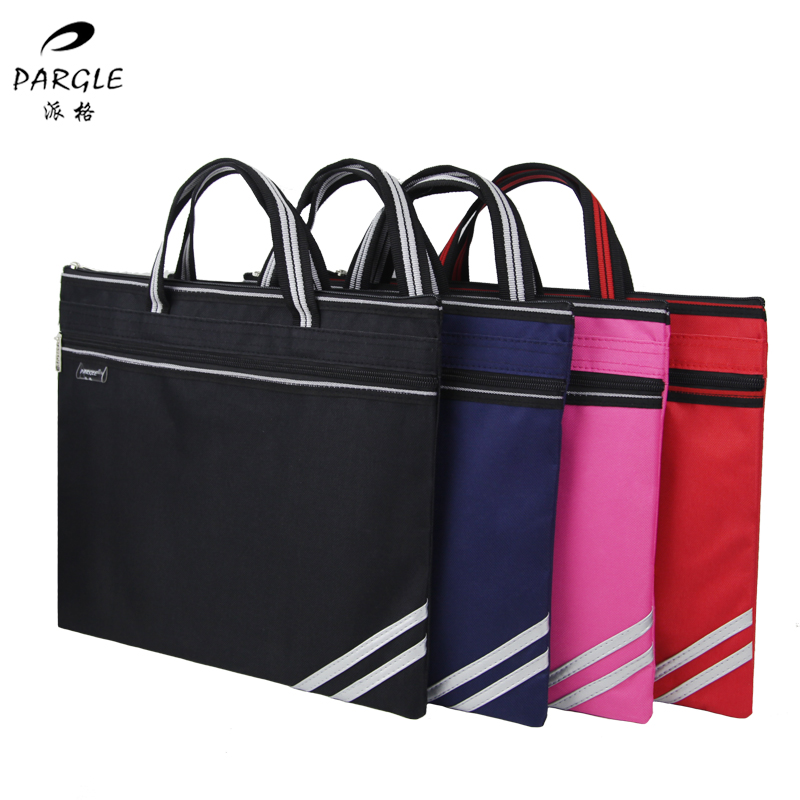 Hand File Bag Sails Kit kit a4 Shopping Handheld zipper File Package Male Business briefcase Female double-deck cashier bag Conference briefcase Multi-level business handbag Supplementary Lesson Package-Taobao