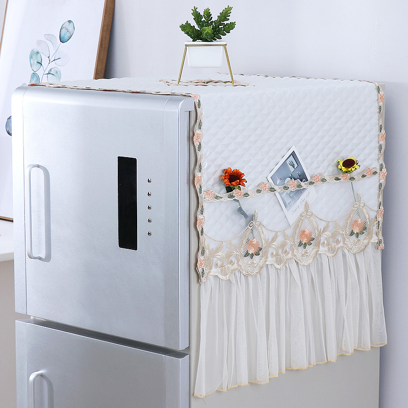 Refrigerator cover dust cover Haier single door double door household kitchen waterproof and oilproof simple modern refrigerator cover cloth