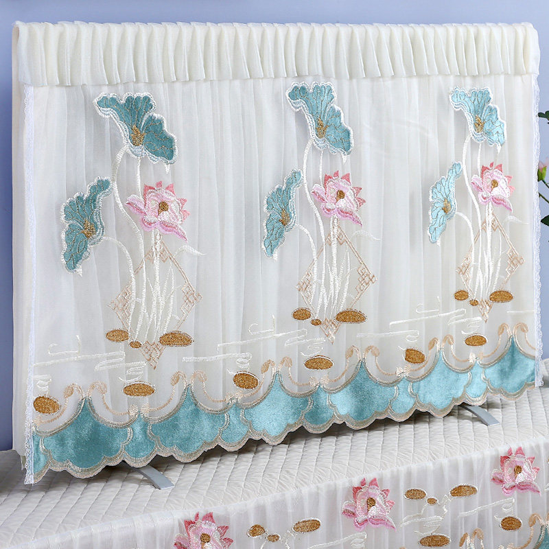 Santa Sena's new lace TV cover dust cover cover TV cover cloth cover 55 inch Chinese style home TV cover