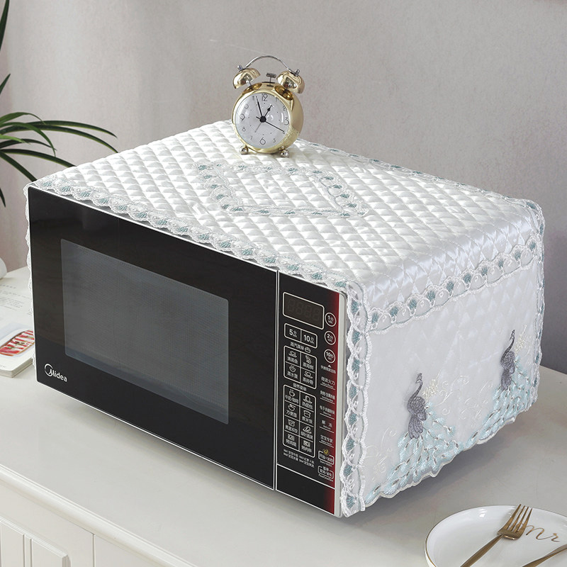 St. Sienna Lace Oven Microwave Hood Dust Cover Anti-Oil Cloth Art Eurostyle Beauty All-bag Microwave set cover cloth-Taobao