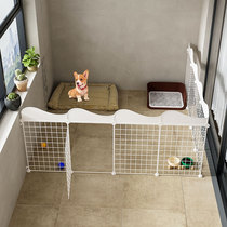 Dog fence Pet small dog teddy indoor fence Free combination isolation door fence dog fence type dog cage