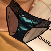 Brand 1 3 pairs of womens sexy lace underwear retro European version satin mesh low waist thin style comfortable head