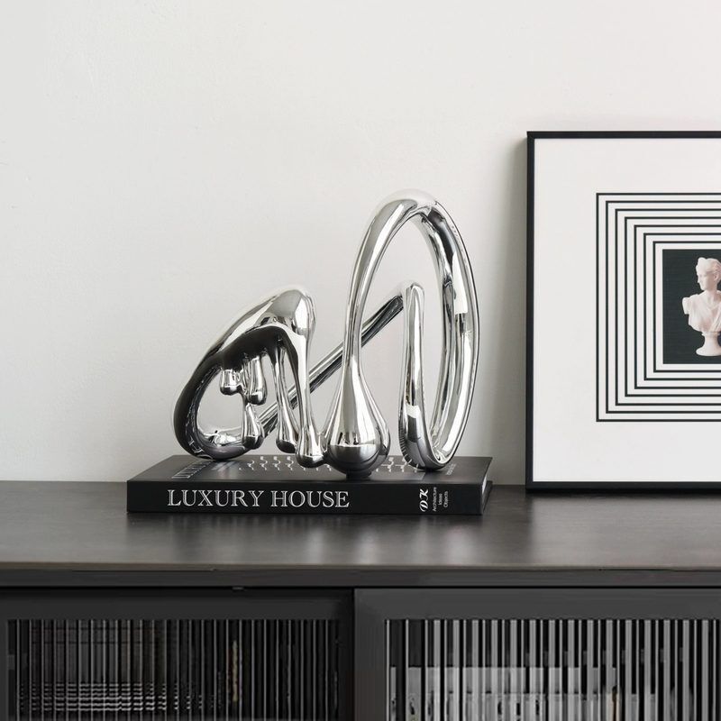 High-End Abstract Art Creative Electroplating Ornaments, Light Luxury and High-End Living Room Entrance Tv Cabinet Decorations