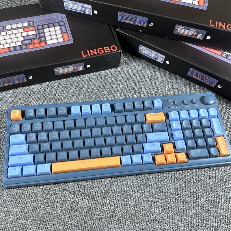 Can'T Say No! Three Color Combinations + Rgb Backlight! Universal Rechargeable Three-Mode Keyboard for Office and Gaming Can'T Say No! Three Color Combinations + Rgb Backlight! Universal Rechargeable Three-Mode Keyboard for Office and Gaming
