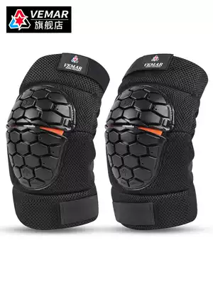 Summer riding locomotive knee pad elbow guard four-piece locomotive Knight off-road protective gear Four Seasons windproof fall leg protection