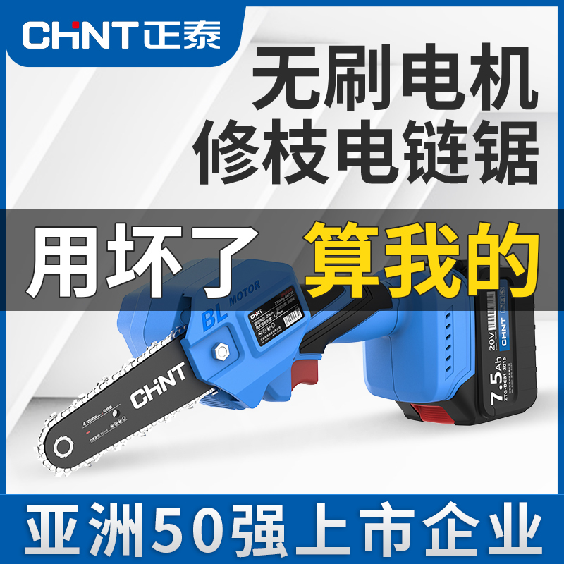 Zhengtai Lithium Electric Charging Electric Chain Saw Single Hand Saw Home Small Outdoor Logging Electric Chainsaw Electric Chopping Wood Saw