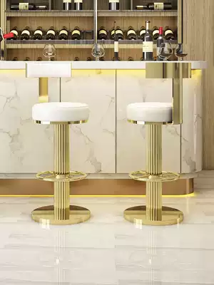 Tall chair bar chair lifting light luxury bar stool backrest bar chair modern simple bar chair home