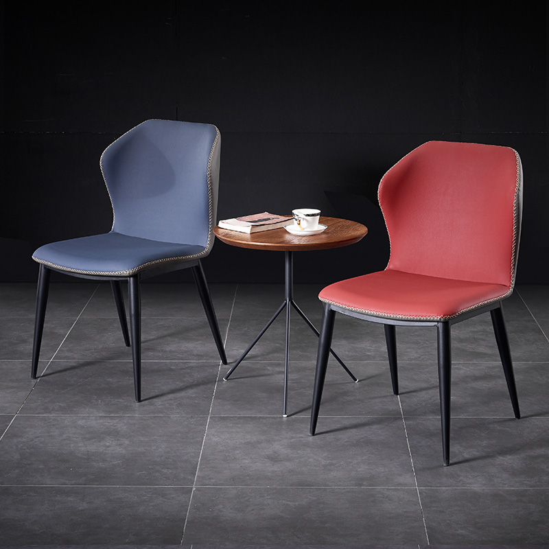 Italian minimalist light luxury dining chair desk chair home backrest simple dining table chair separate stool home backrest