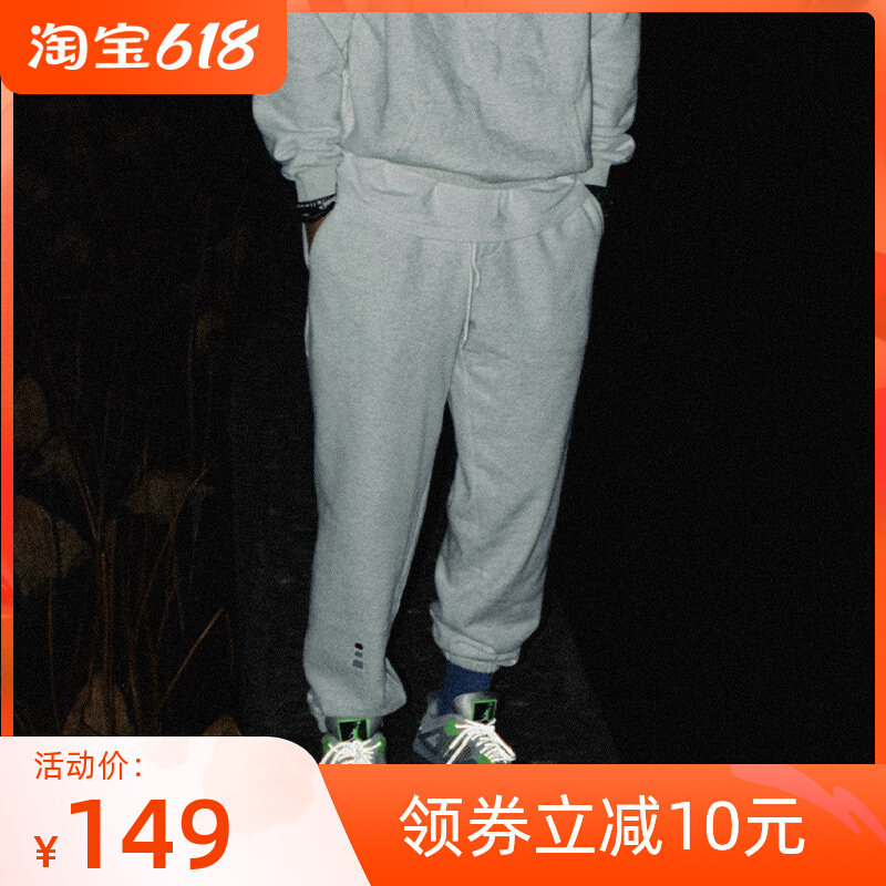 MOVALL BASKETBALL GUARD PANTS AMERICAN LONG PANTS SPORTS TRAINING CASUAL BUNGLES FOOT MALE NATIONAL TIDE GREY BREATHABLE SPRING SUMMER