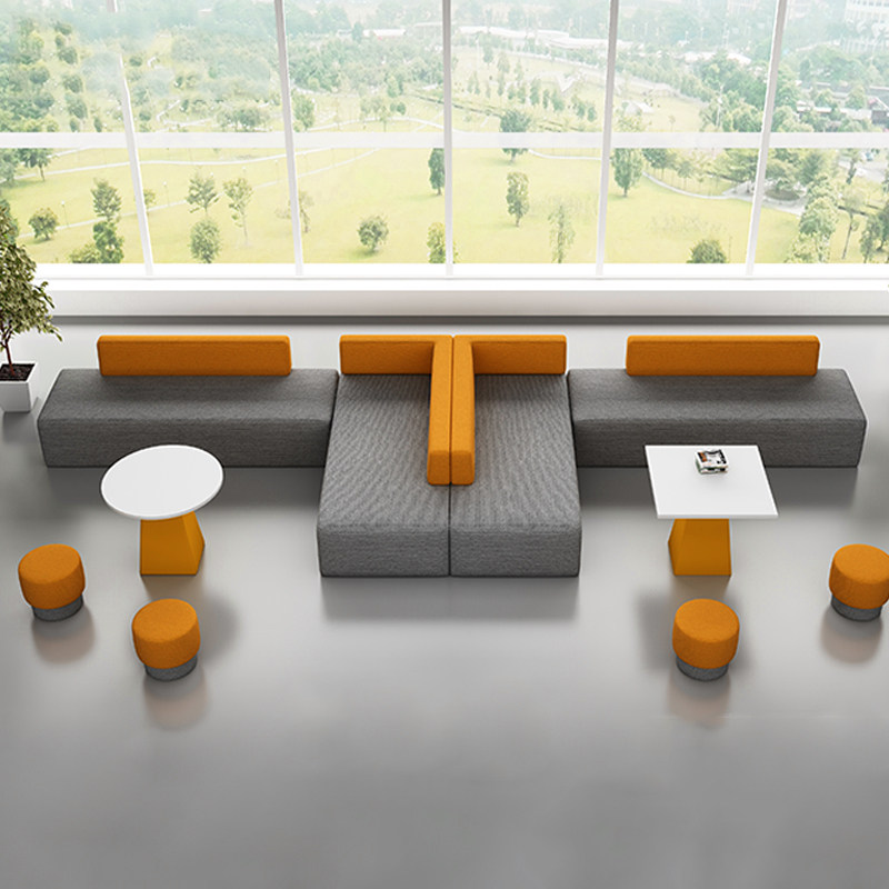 Lanling Simple and Creative Leisure Reception Office Training Institution Rest Area Sofa Negotiation Coffee Table Combination