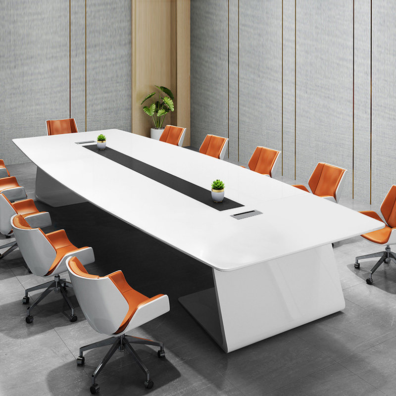 Blue Rhombus Modern Minimalist Conference Table Large Office Furniture Conference Table And Chairs Combination Training Long Bar Table Negotiation Table And Chairs