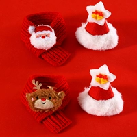 (Красный шарф лось+красный шарф Санта -Клаус)+(красная шляпа+красная шляпа)