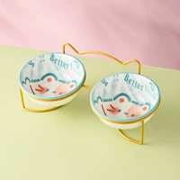 Meng Cat Double Bowl+Golden Pellet Cracket