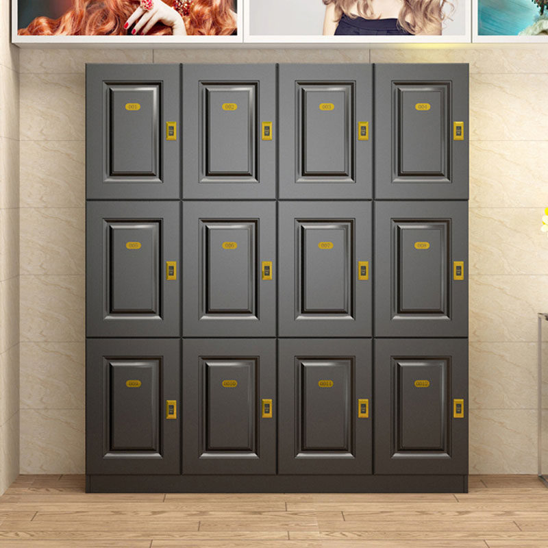 Wooden secret room locker gym locker bathroom with electronic induction lock hairdresser store bag cabinet
