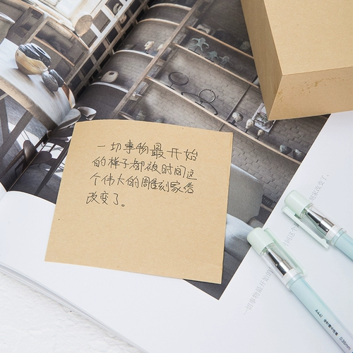 Вместительная и большая заметка, кожаная наклейка, блокнот, оригами