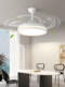 Invisible Fan Light 2026 New Model Ceiling Fan Light for Home Living Room Dining Room Bedroom Electric Fan Chandelier Zhongshan Lighting Fixtures