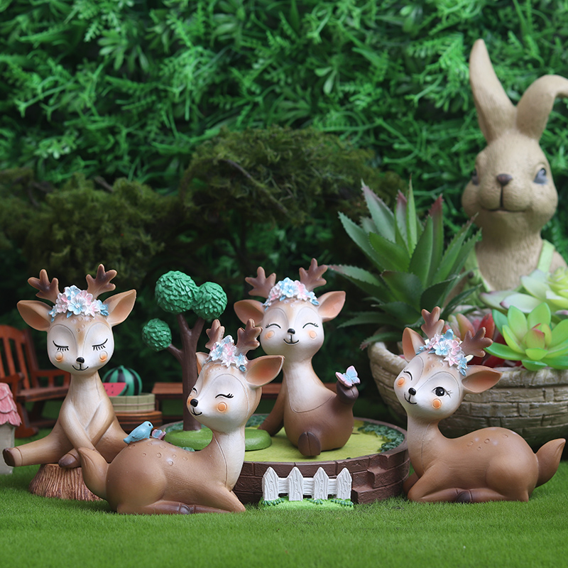 Yilu Ping'an car decoration goddess model car beautiful interior deer car interior decoration cute high-end creative