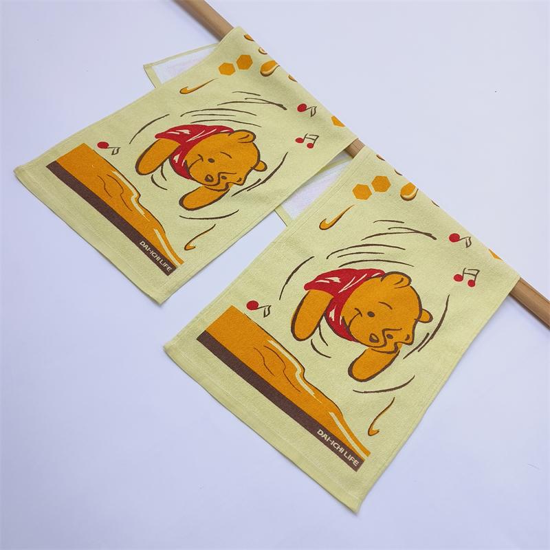 Pure Cotton Cartoon Winnie the Pooh Absorbent Cotton Towel Kidsren's Face Washcloth Household Adult Bath Towel Hand Towel