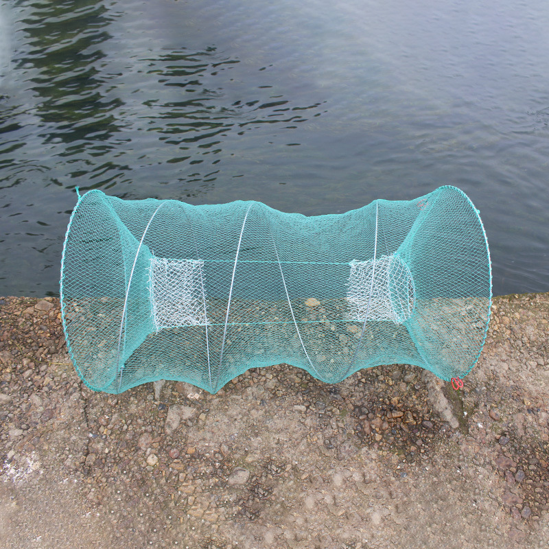 Catching fish artifact installed fish cage folding fish cage summer outdoor fishing black pit shrimp cage only can not enter