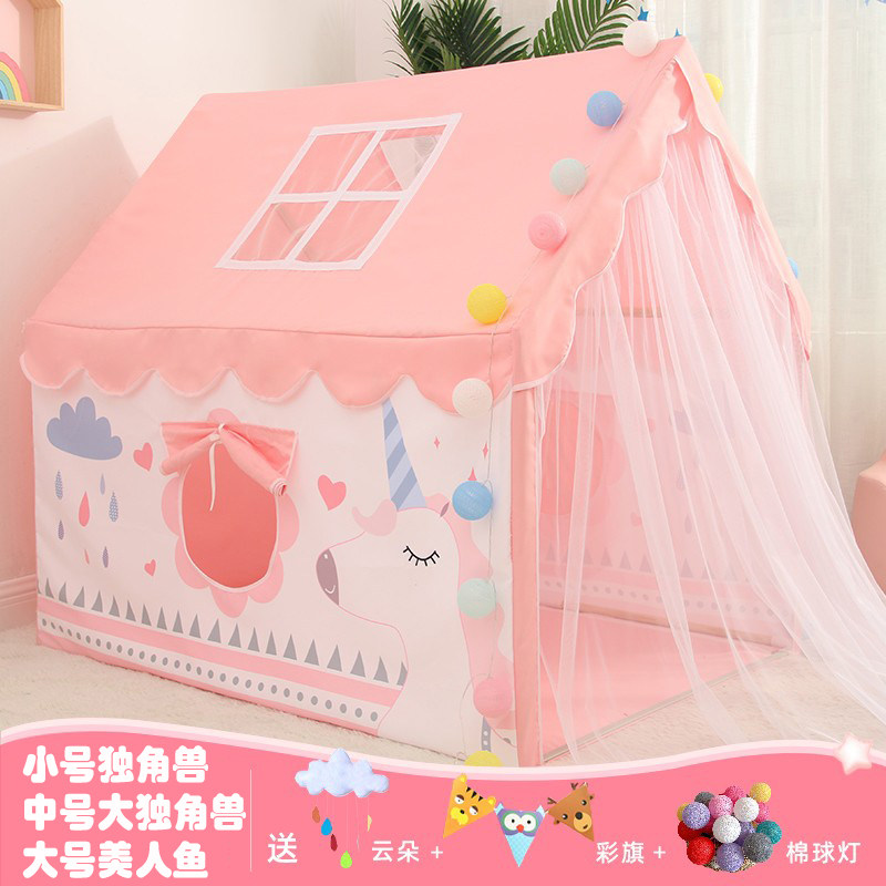 Children tent indoor games princess house girls toys little house boys bed mosquito net sleeping bed divider artifact