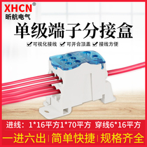 UKK80A 125A160A terminal neutral terminal junction box terminal single pole rail monopole branch box