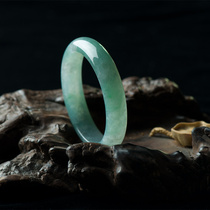 Ningcui Pavilion High-end Female Jade Bracelet Ice Natural Raw Stone Jade Bracelet Clear Floating Flowers Royal Concubine Bracelet with Certificate