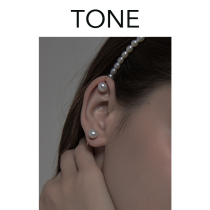 No ear hole into the bright light small bulb 6A grade single natural pearl earrings simple temperament mosquito coil ear clip painless