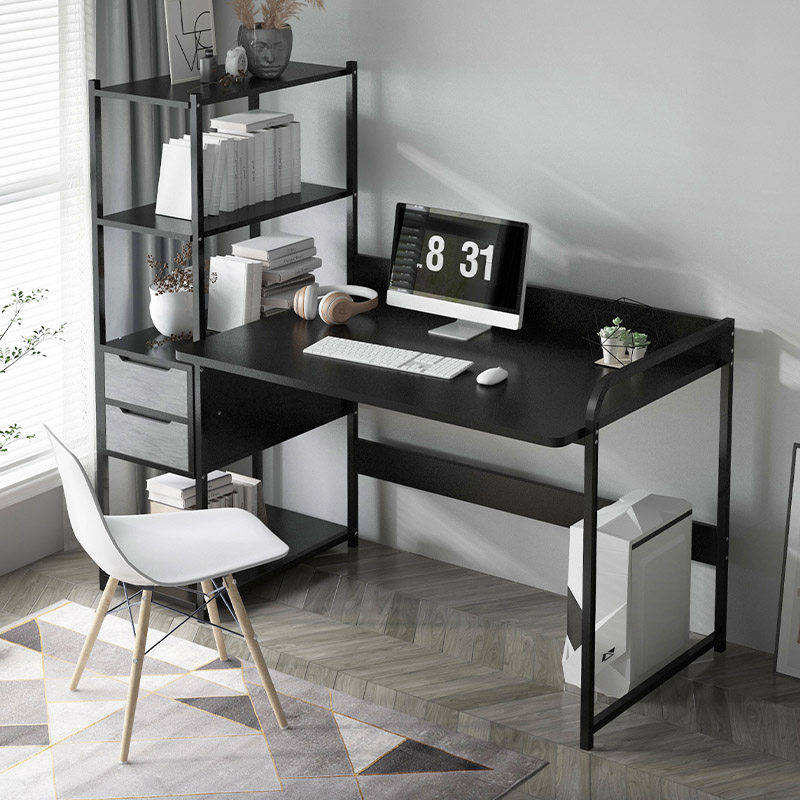 Corner desk bookshelf combination Children's computer storage cabinet One-piece table Simple household students Junior high school students Bedroom large